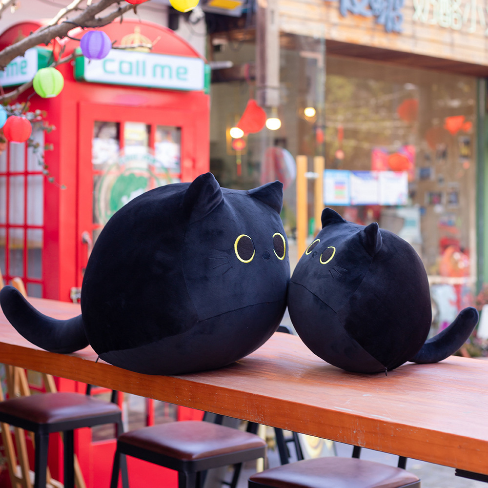 Peluche chat noir haute fidélité Anime, panthère noire mignonne, animaux  réalistes, beurre en peluche de simulation, jouet Kawai, cadeaux pour  enfants - AliExpress
