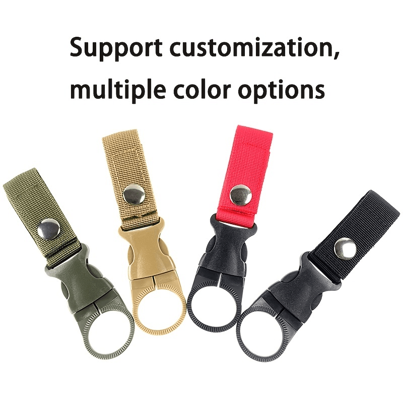 Portable Hanging Bottle Buckle Clip Carabiner Tool 1PC Mineral Water Bottle  Ring Holder Belt Keychain for Outdoor Camping Hiking Mountaineering