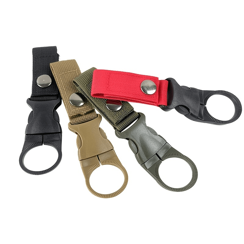 Tactical Outdoor Water Bottle Buckle Clip Carabiner Bottle Belt Hook Holder  Gear