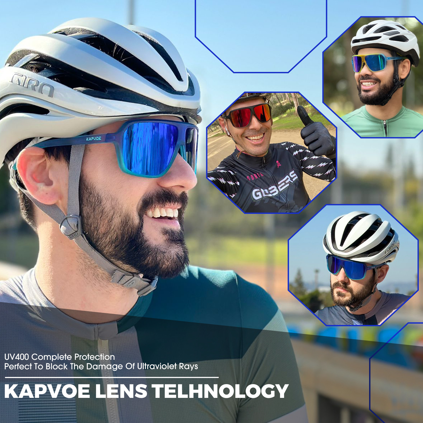 Polarized Cycling Glasses Men Mountain Bike Goggles Bicycle