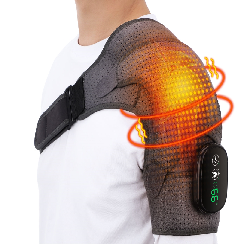 Relax With The Usb Heated Shoulder Heating Massager Brace - Temu