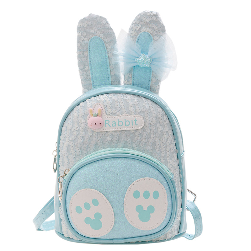 Rabbit Pattern Backpack With Long Ears Lightweight Small Travel Backpack