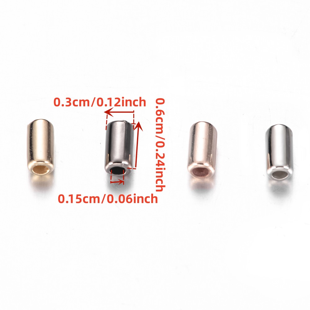 100pcs Multicolor Cylinder Tube Beads for Jewelry Making