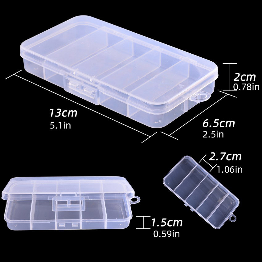 5 compartment Fishing Tackle Box: Organize Fly Fishing Lures