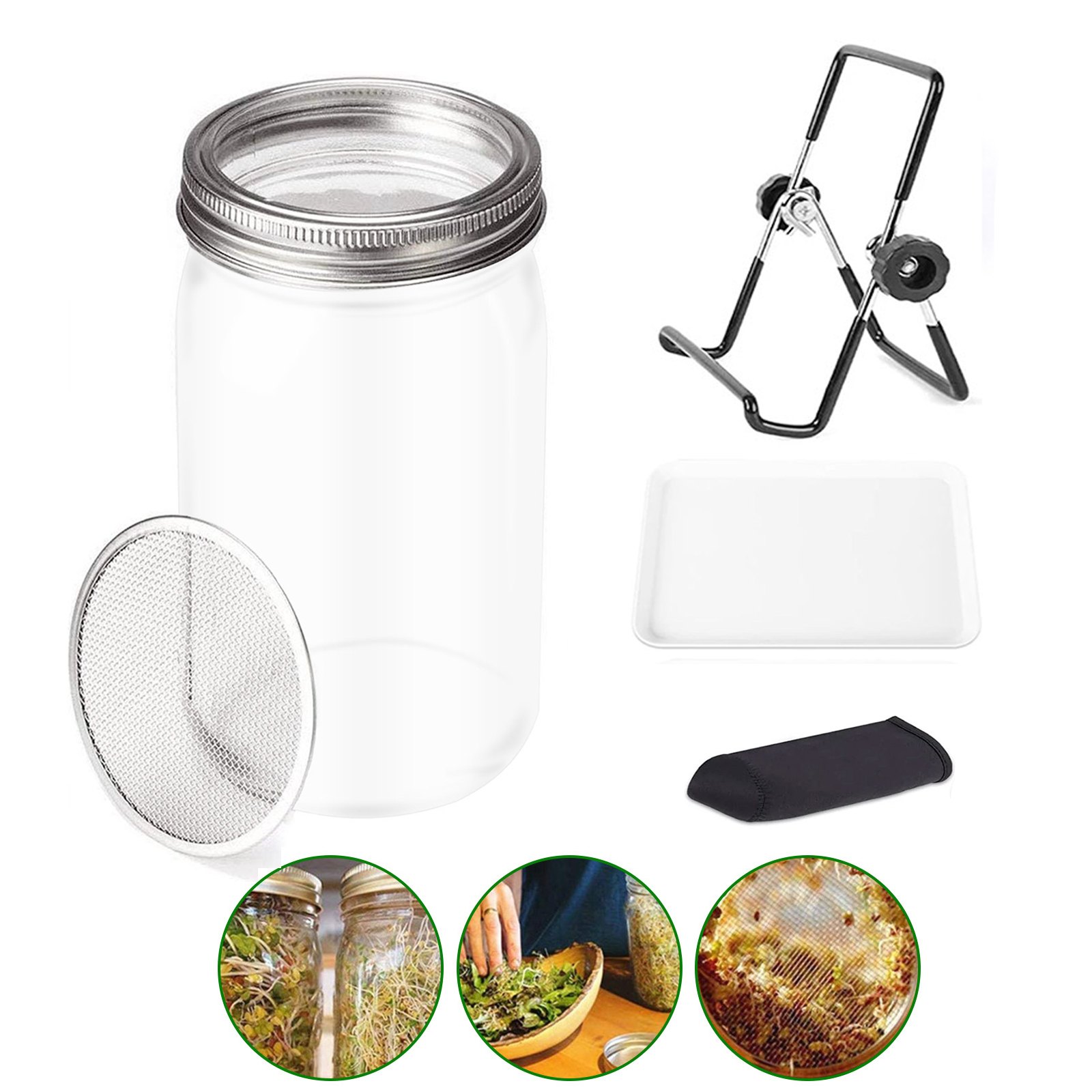 Whiteboard Mason Jars With Silver Lids For Kitchen Storage, Pickles, And Spice  Jars - Includes Wide Mouth Stickers And Whiteboard Pens - Temu