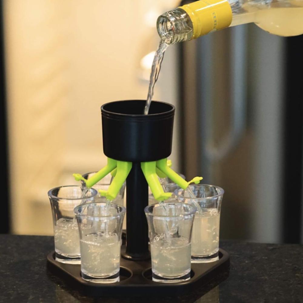 Distributeur de boissons 6 verres à Shot, outil de remplissage rapide Pour  bière et Cocktail, Bar KTV, outil de jeu de fête de famille de mariage