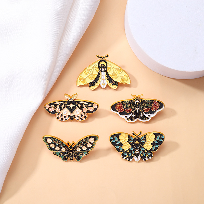 Fashion Classic Atmospheric Pearl Butterfly Brooches Pins Exquisite Inlaid  Zircon Insect Women's Brooch Jewelry Wholesale Gift