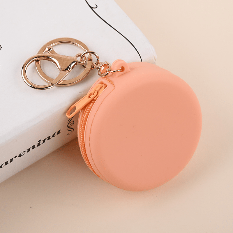 Mini Cute Coin Purse Fashion Casual Candy Color Silicone Key Temu