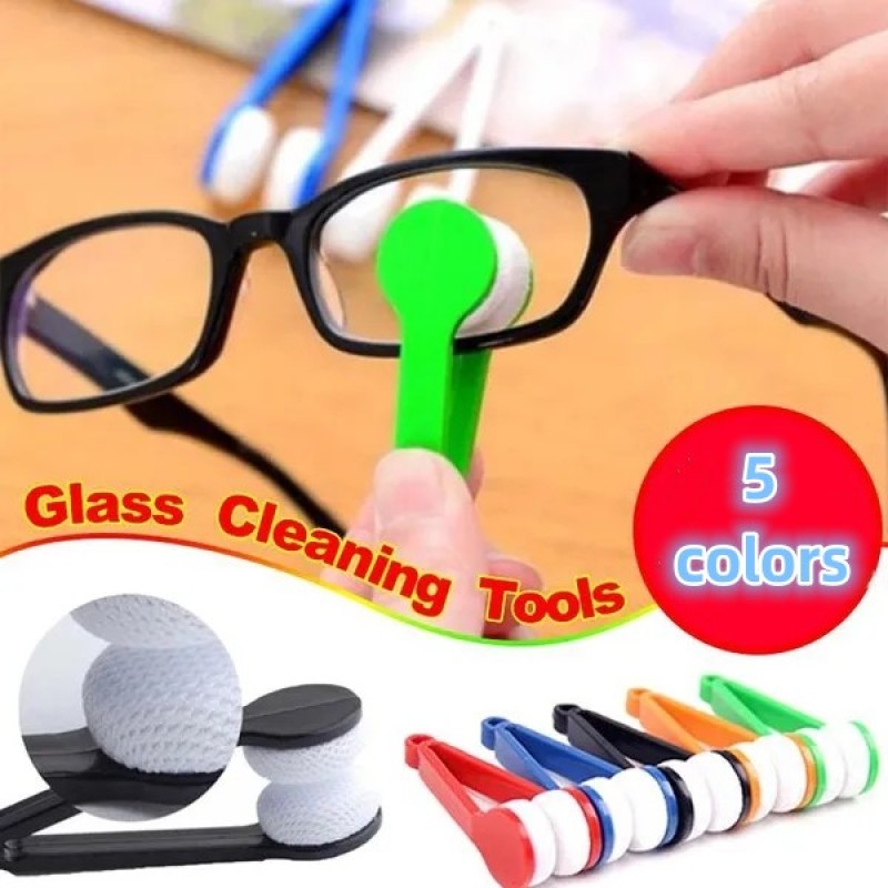 Mini Microfiber Spectacles Cleaner, Eyeglass Sun Glasses Cleaner, Soft  Brush Cleaning Tool, Cleaning Clip, Microfiber, Super Light, Mini Size,  Easy