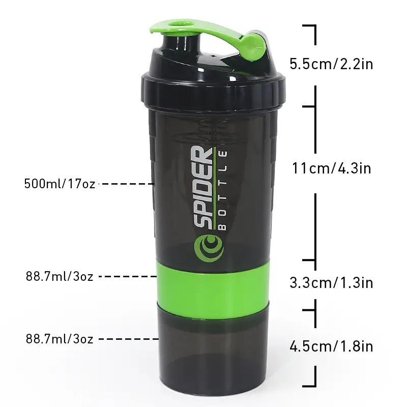 Leakproof Protein Powder Blender Cup With Pill Box Perfect - Temu