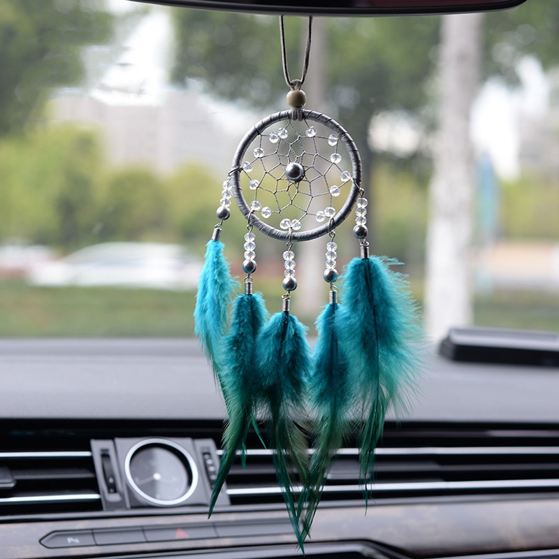 Car Dream Catcher Car Hanging Ornament Feather Pendant Car - Temu