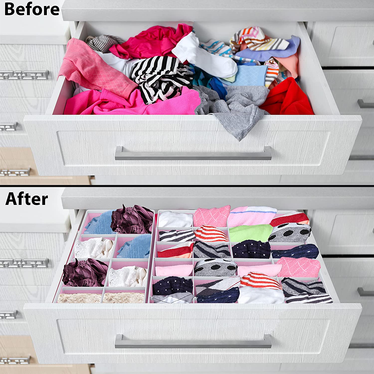 Underwear Storage Boxes Closet Drawer Divider Organizer - Temu Canada