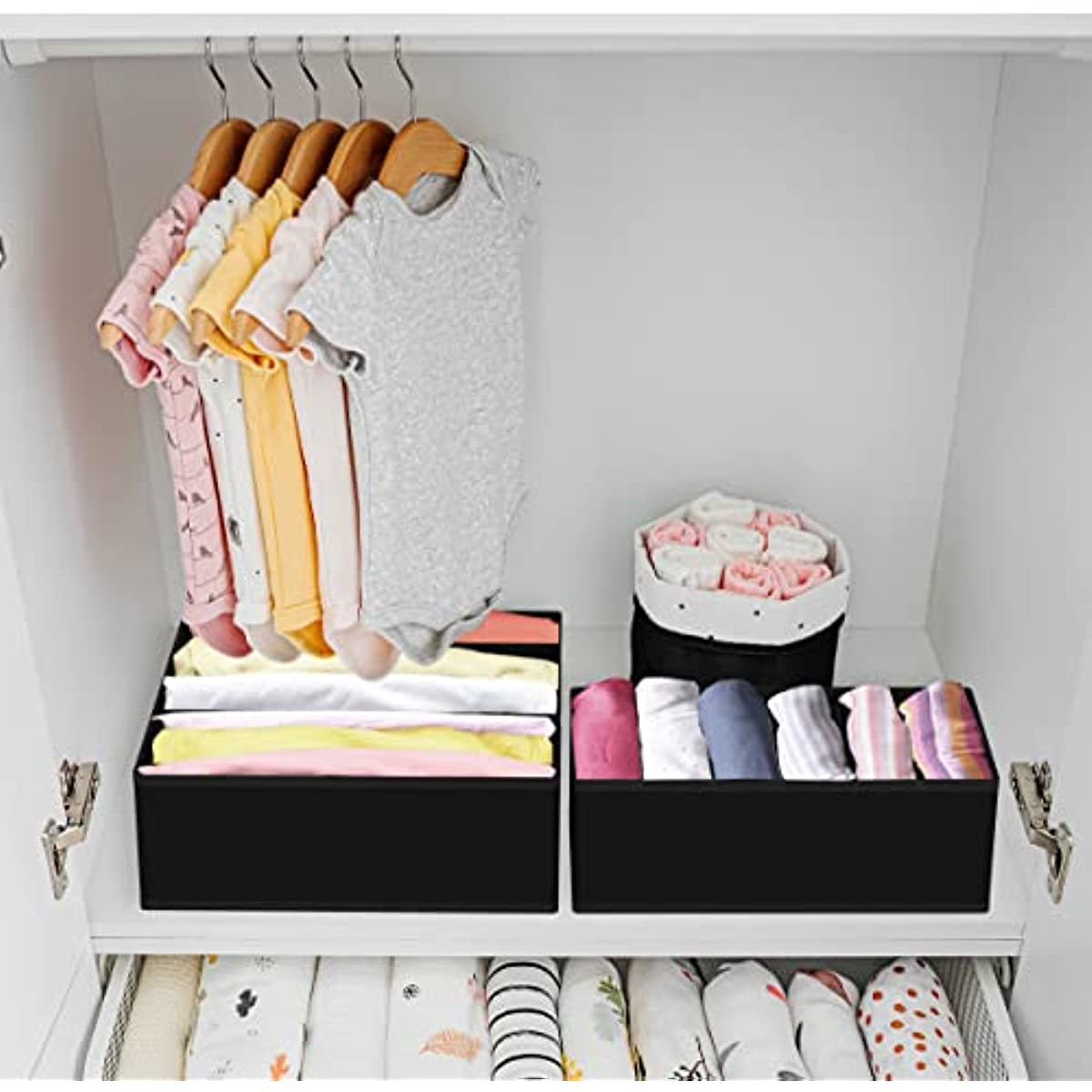 1pc Foldable Multi-compartment Storage Box For Bra And Underwear Organizer  Drawer Closet Divider, Also Suitable For Tie, Socks And Other Small Items
