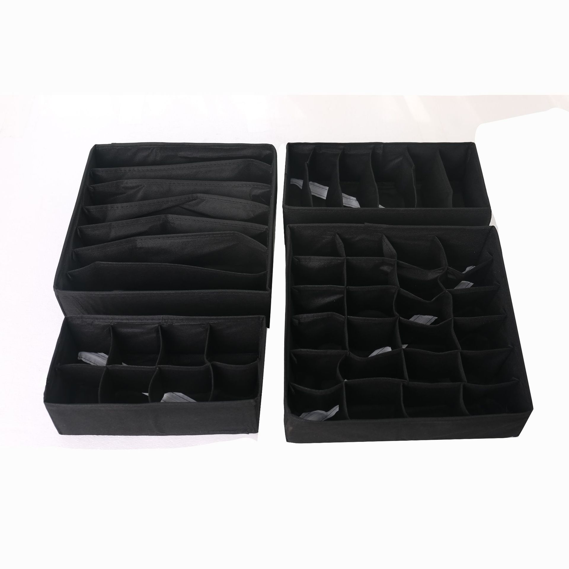 4pcs Underwear Storage Boxes, Closet Drawer Divider Organizer, Simple  Foldable Storage Box For Socks, Bras, Underwear, Ties, Belts, Scarves  Storage