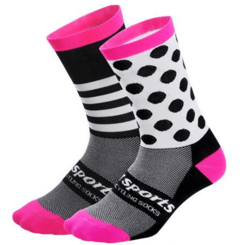 Image of Unisex Cycling Socks Athletic Breathable Mesh Running Road Bike Bicycle Socks For Men Women