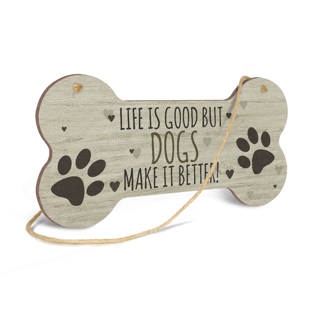 1pc Pet Dog Wall Hanging Placca Motivo Cane In Legno - Temu Switzerland