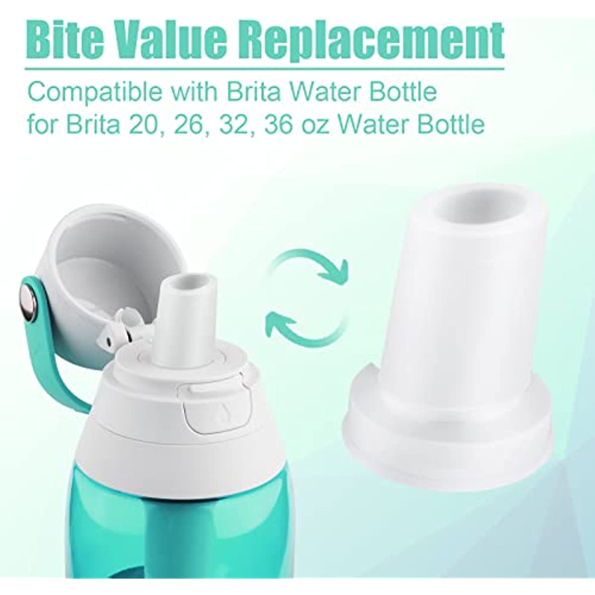 Bite Valve Replacement, Silicone Water Bottle Straw For Brita Water Bottle  - Temu