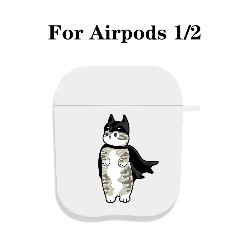 Cute Cat Printed Earphone Protective Case, Silicone Earphone Case For  1/2/3, Pro 1/2/3 - Temu Austria