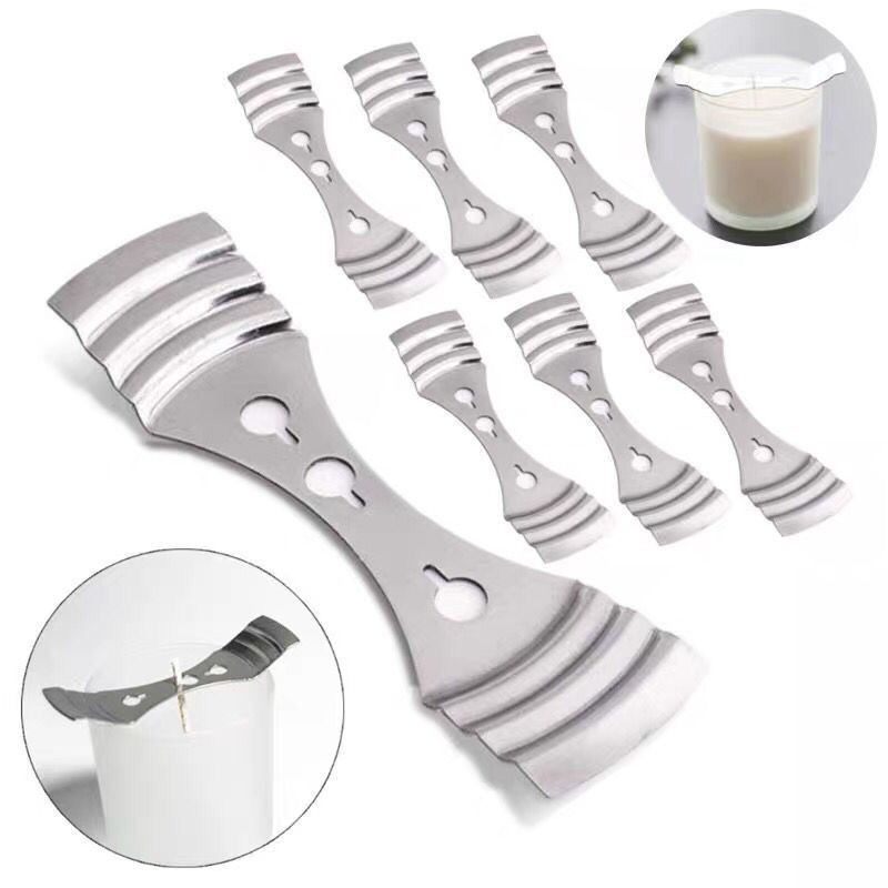 1roll candle wick+1pc holder+100pcs base - DIY candle wick holder
