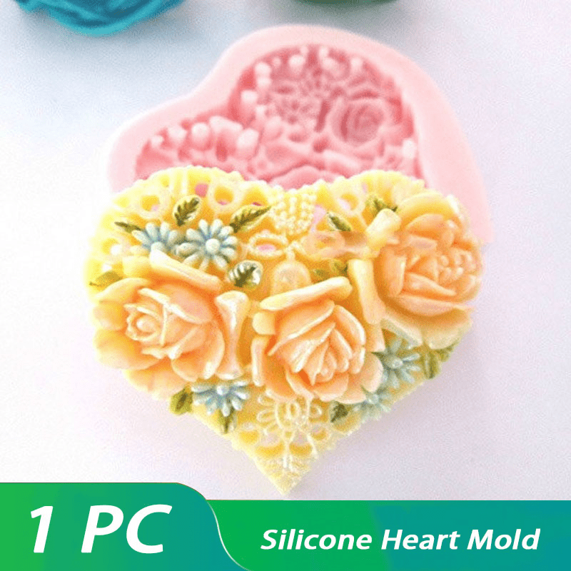 1pc Flower Silicone Mold for Cake Decorating, Chocolate, Gum Paste, and  Resin Clay - Create Beautiful Rose, Cherry Blossom, and Fondant Designs
