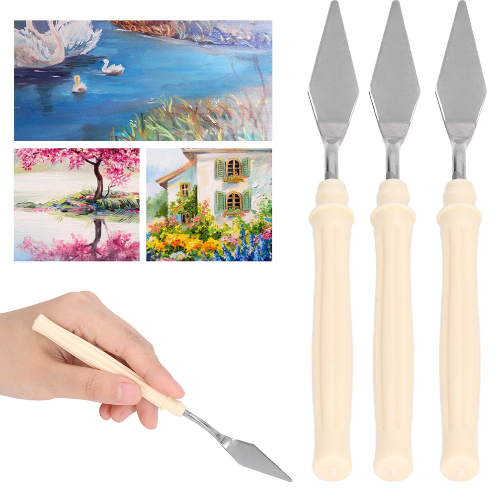 7pcs/set Couteau à palette à gâteau pour la cuisson Mini spatule à huile  Art Outils en argile petits pour la décoration / Design Poignée en plastique  en bois - Temu Belgium