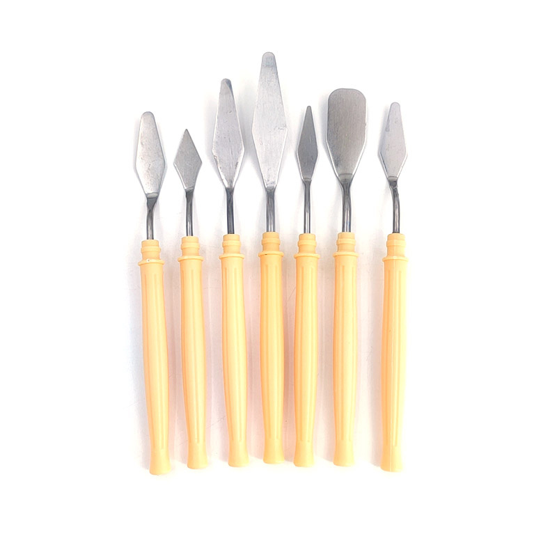 7pcs/set Couteau à palette à gâteau pour la cuisson Mini spatule à huile  Art Outils en argile petits pour la décoration / Design Poignée en plastique  en bois - Temu Belgium