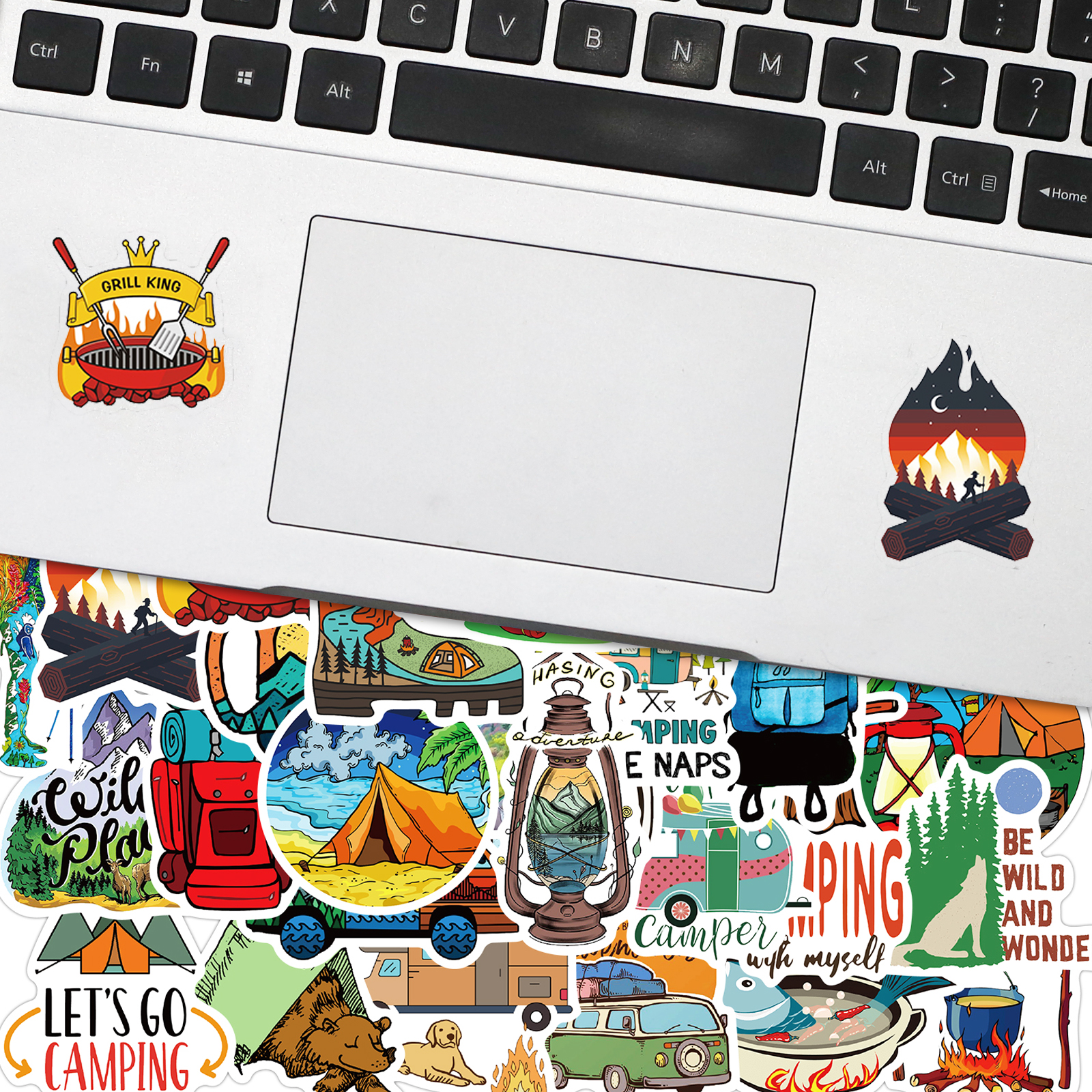 Sports Stickers (50 Pcs), Outdoor Adventure Vinyl Decal, Waterproof Sticker  Pack Perfect For Macbook, Water Bottle, Laptop, Phone, Hydro Flask