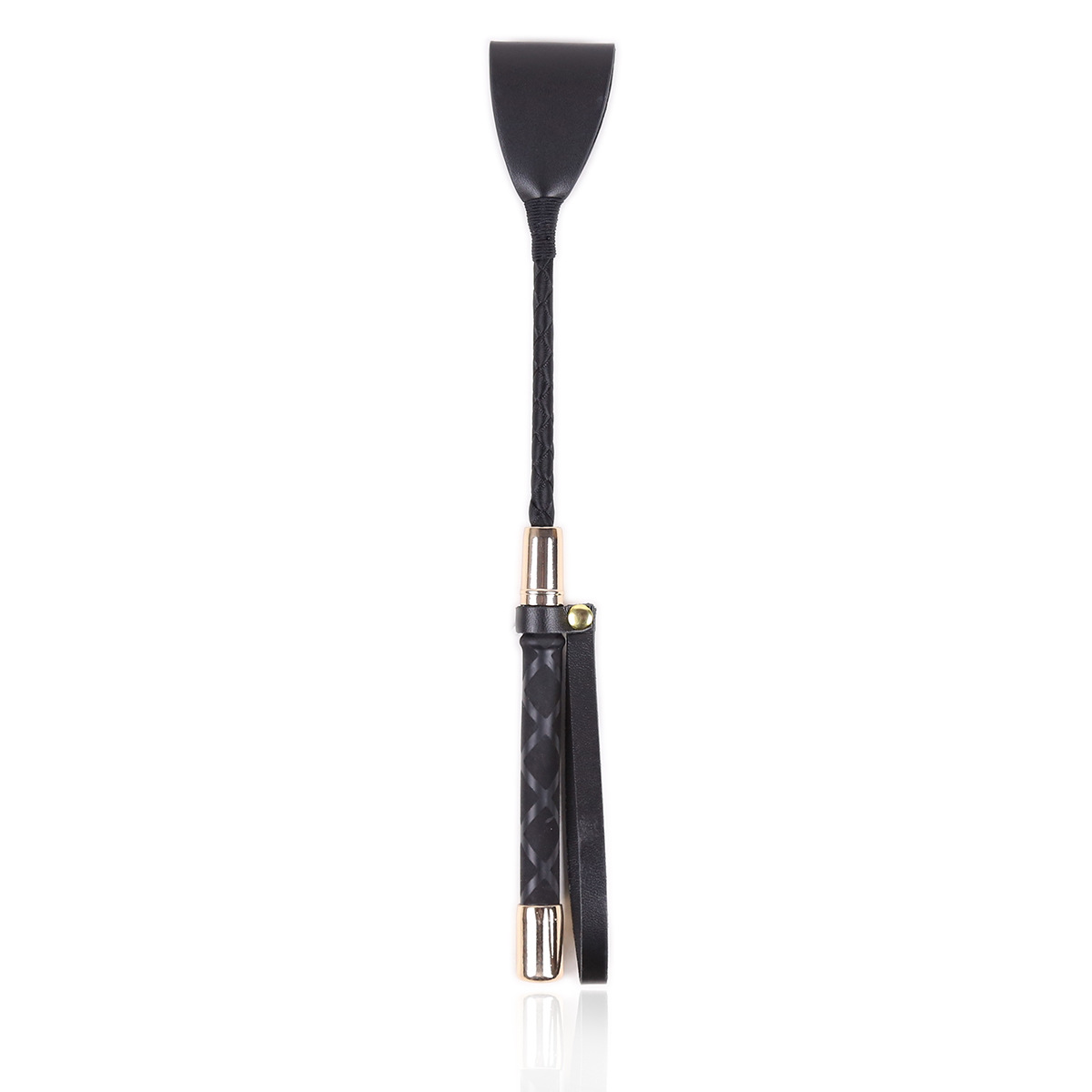 Riding Pu Leather Flogger Whip Sex Play Leather Black Crop - Temu