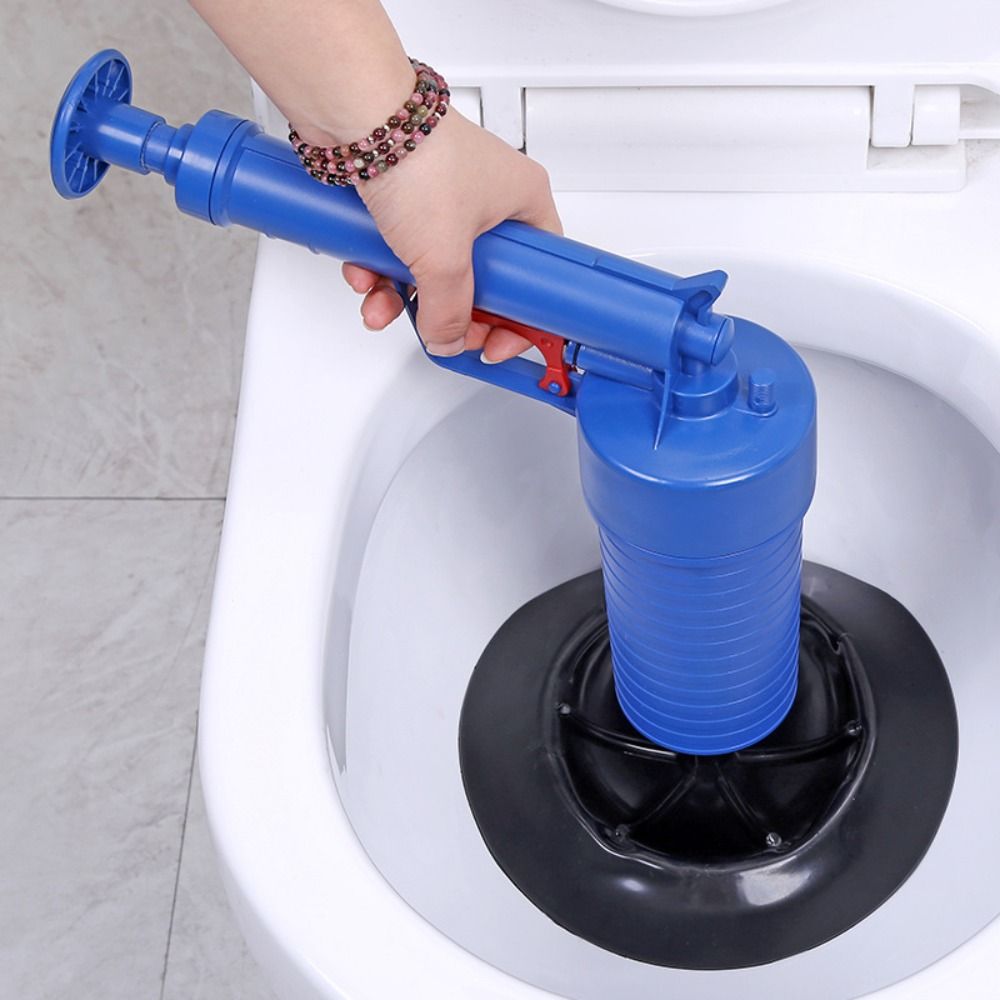 Toilet Plunger, Air Drain Blaster, Sink Plunger, Drain Clog Remover Tool,  High Pressure Drain Blaster Gun, Powerful Toilet Plunger-Blue for Kitchen