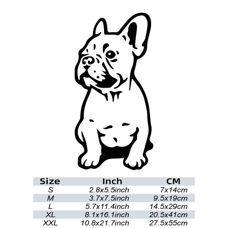 French bulldog shop vinyl decal