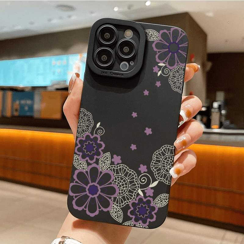 Floral Design Mobile Phone Case Iphone 14 13 12 11 Xs - Temu Canada