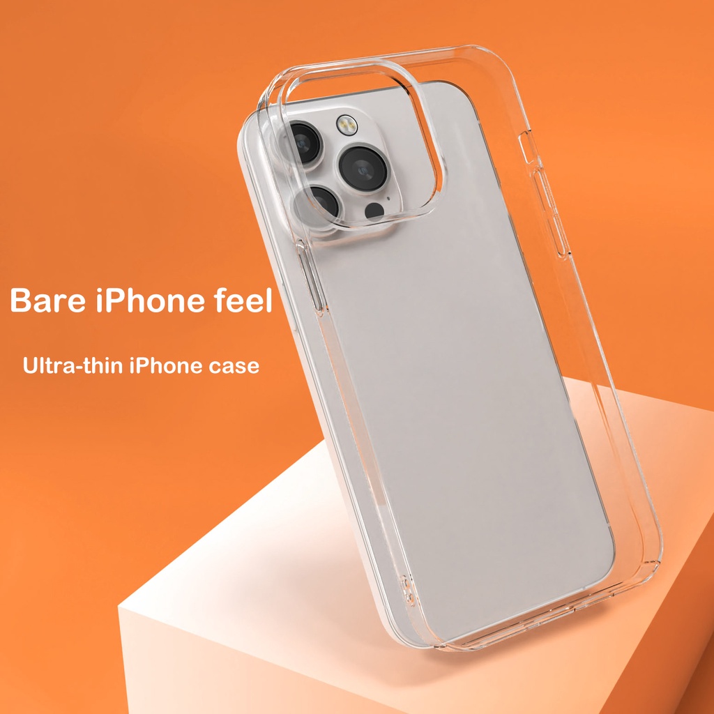 Non Yellowing] Ultra thin Clear Hard Acrylic Iphone Case - Temu Canada