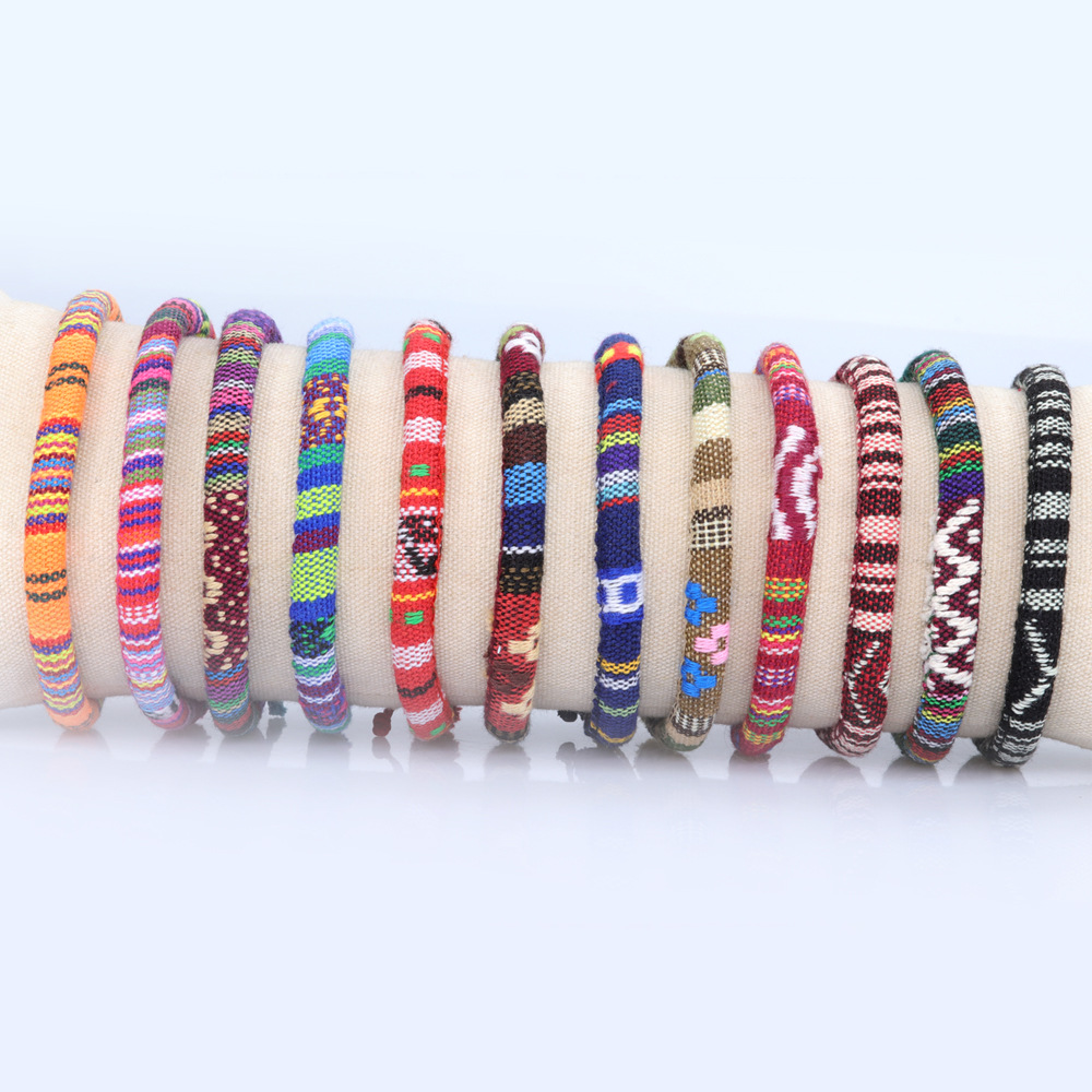 Bohemian Rope Handwoven Braided Bracelet Ethnic Bangle
