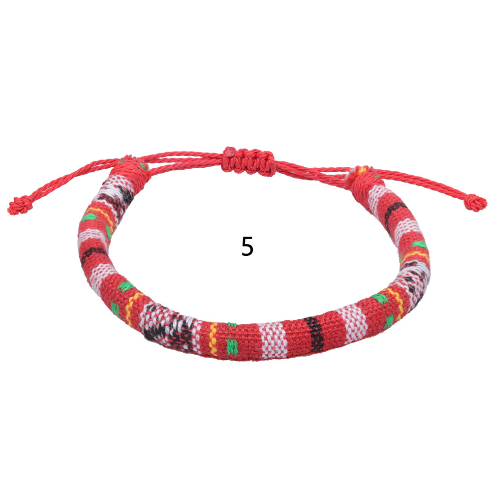 Bohemian Rope Handwoven Braided Bracelet Ethnic Bangle