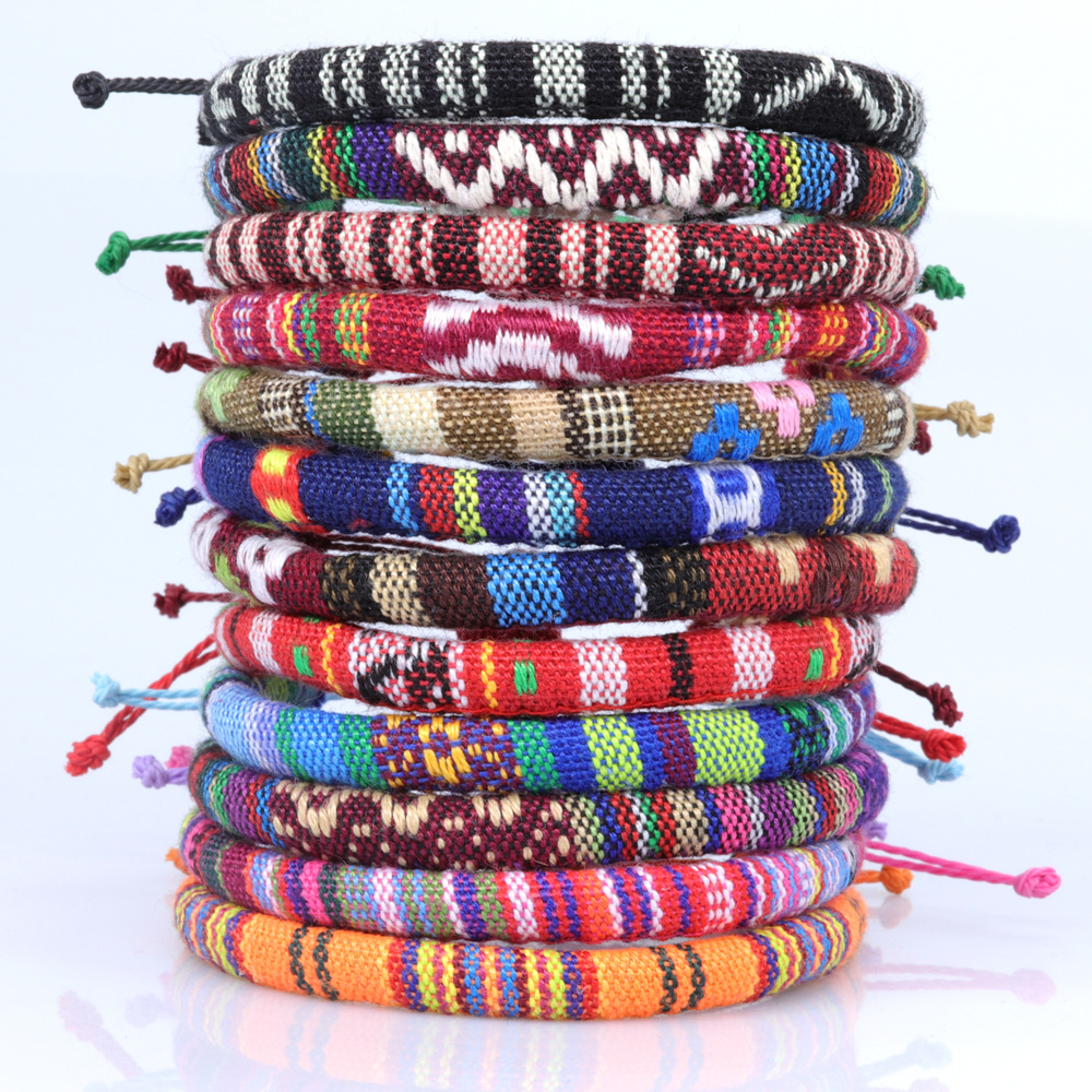Bohemian Rope Handwoven Braided Bracelet Ethnic Bangle