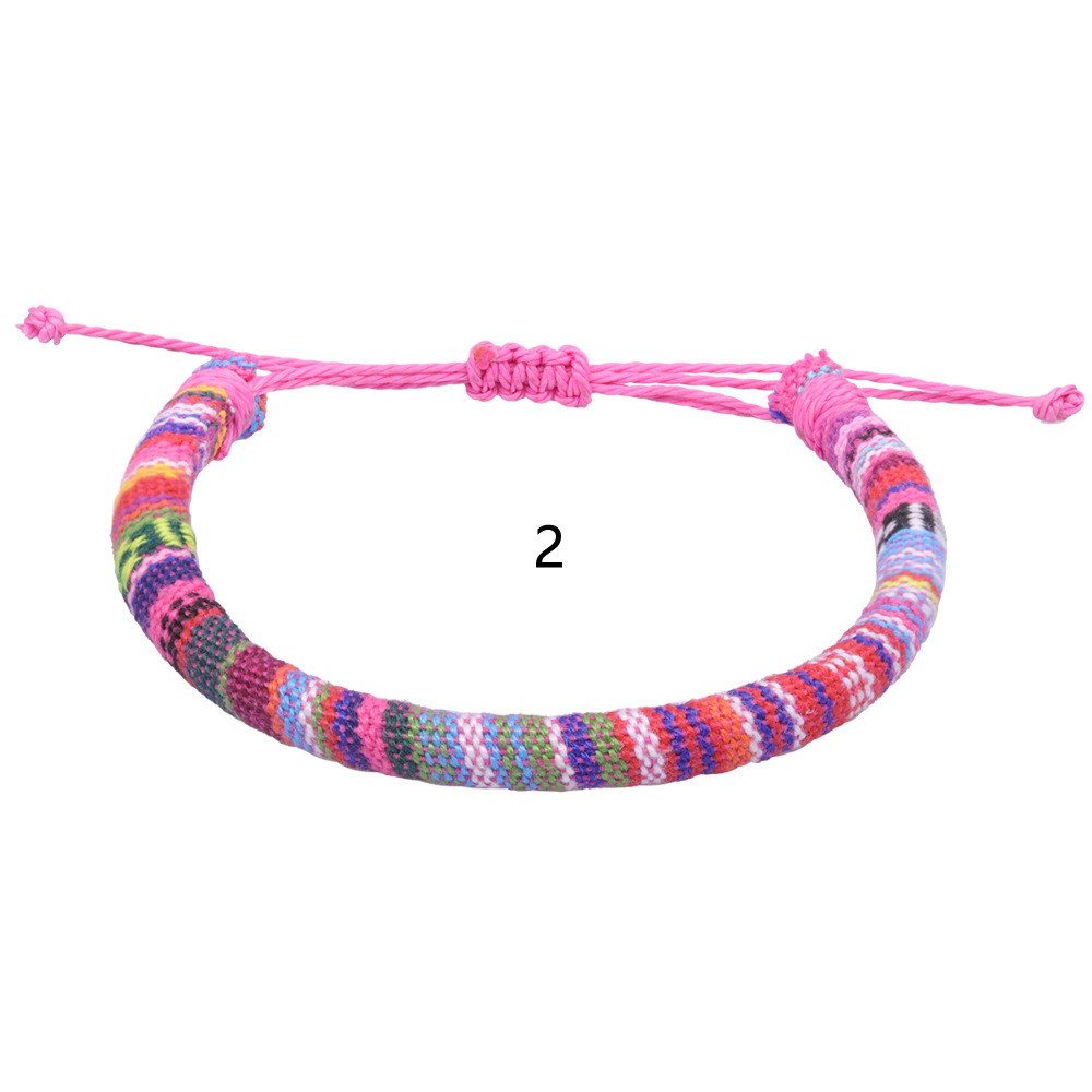 Bohemian Rope Handwoven Braided Bracelet Ethnic Bangle