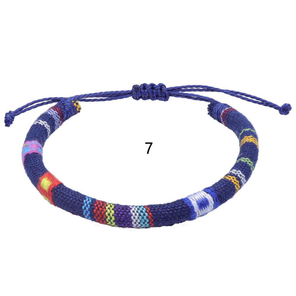 Bohemian Rope Handwoven Braided Bracelet Ethnic Bangle