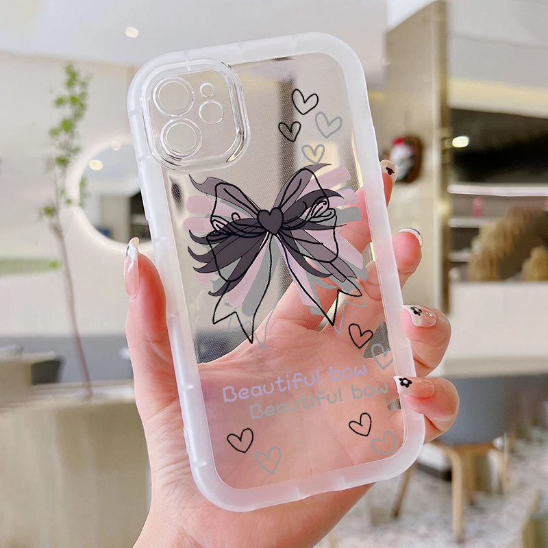 Bow Clear Soft Silicone Phone Case Temu