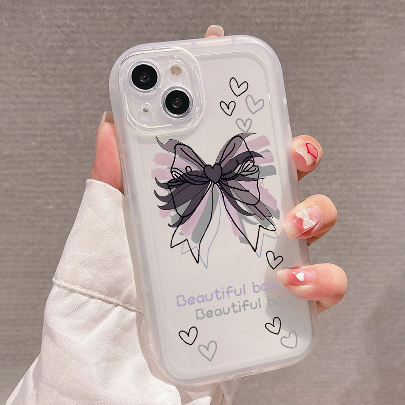 Bow Clear Soft Silicone Phone Case Temu