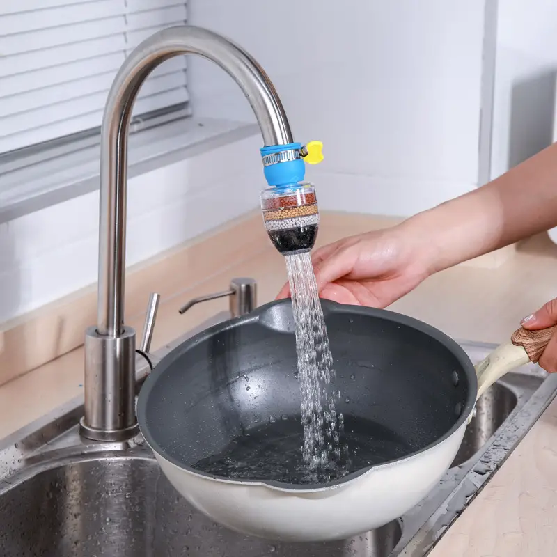 1pc multi layer faucet filter household water purifier universal water filter for kitchen details 2