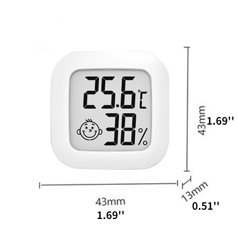 Thermomètre numérique 2 en1 Hygromètre Mini Lcd Intérieur Électronique  Humidité Mètre Capteur de Température Jauge Home Station Météo