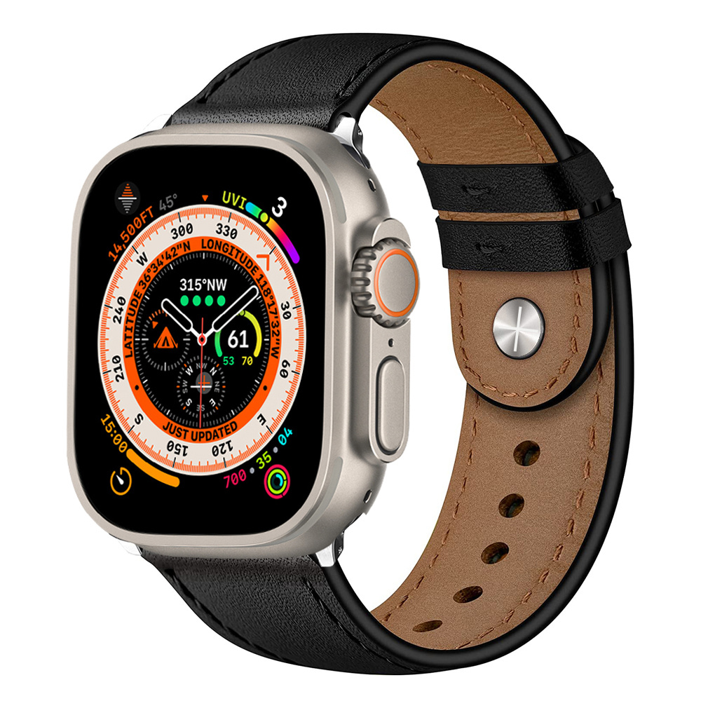 Grid Pattern Artifcial Leather Watch Band For Iwatch 8 7 6 5 4 3 Se Replace  Wrist Woman Man Strap For Iphone Watch Ultra - Temu United Arab Emirates