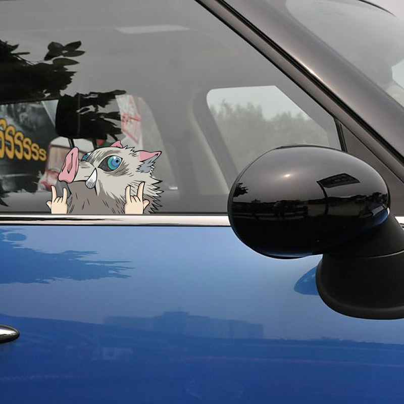 2 Pièces Autocollants Décoratifs De Voiture En Motif De Dessin Animé,  Réfléchi Et Étanche, Mode en ligne