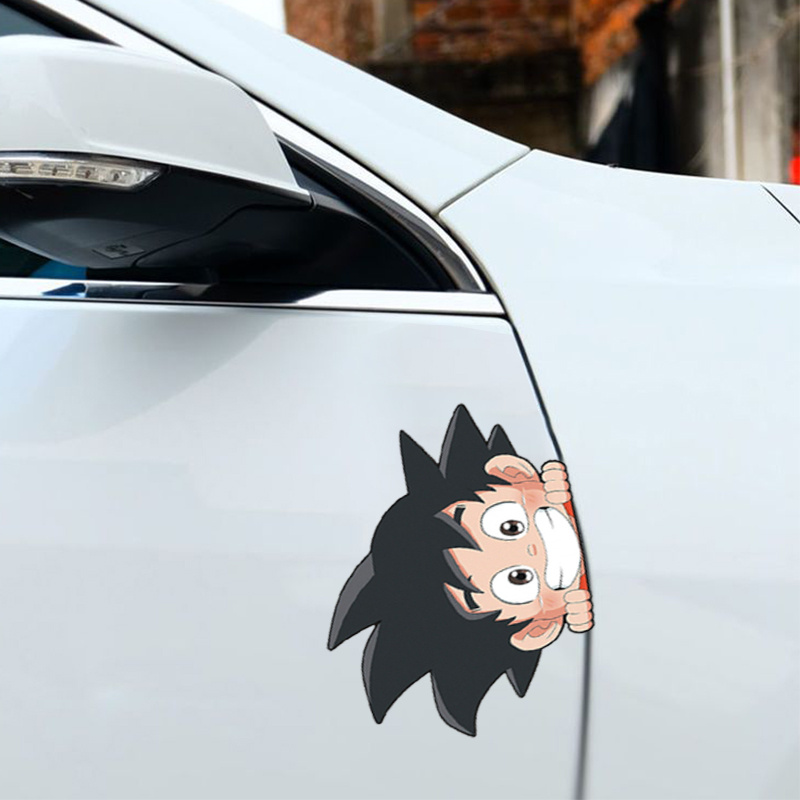 Car Stickers Universal Cute Cartoon Anime Reflect Light Decals Windshield  Hide Scratches Ornament For Car Accessories Women