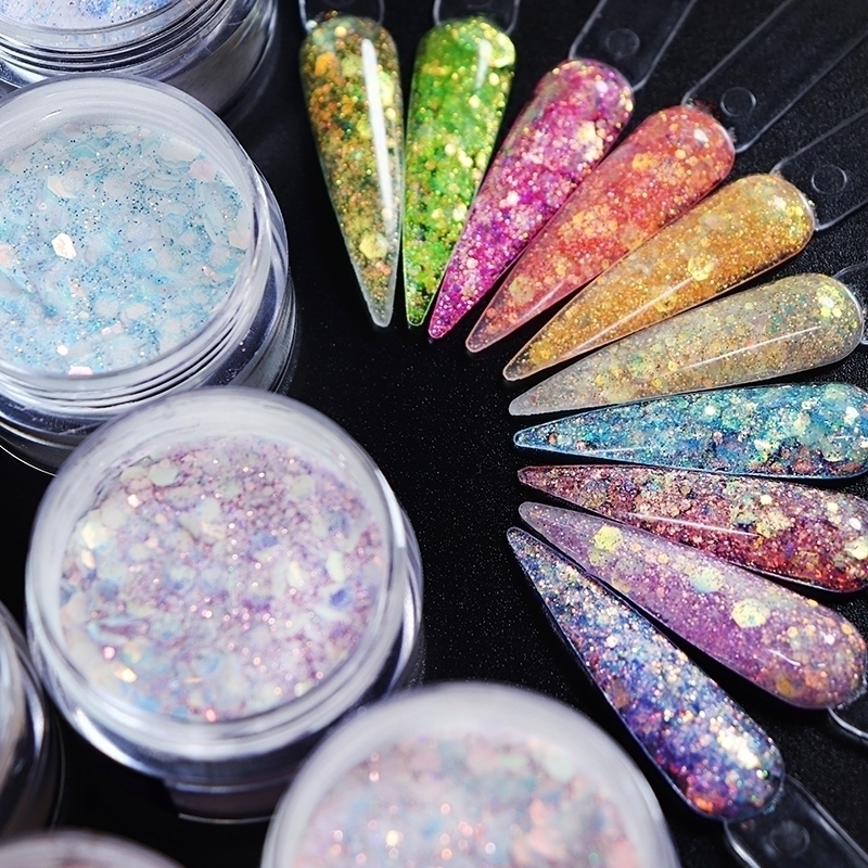 anti-oxidation glitter acrylic powder for silk