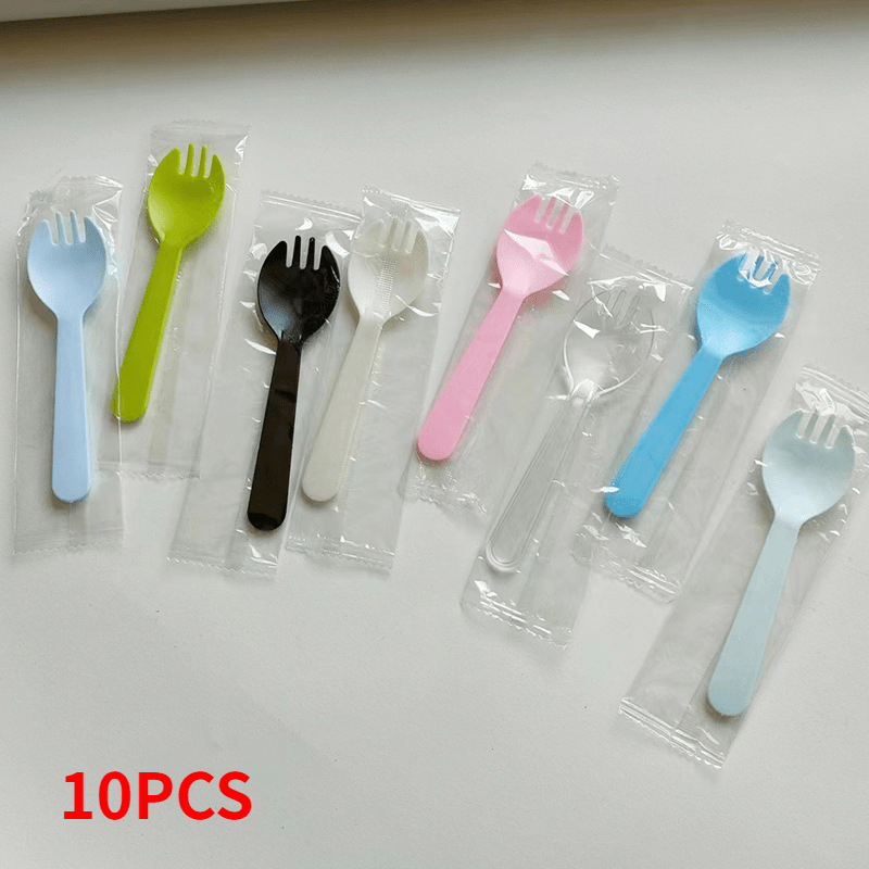 Tenedor para Pastel - Tenedores de postre de plástico, tenedores