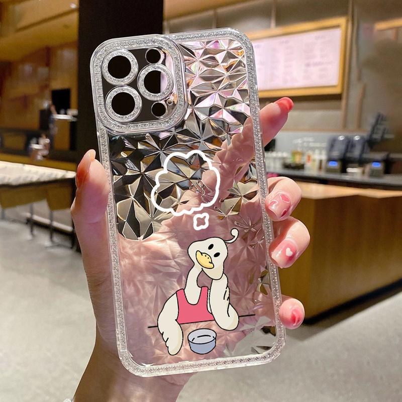 Funda Transparente Teléfono Móvil Diseño Pato Bonito Iphone - Temu