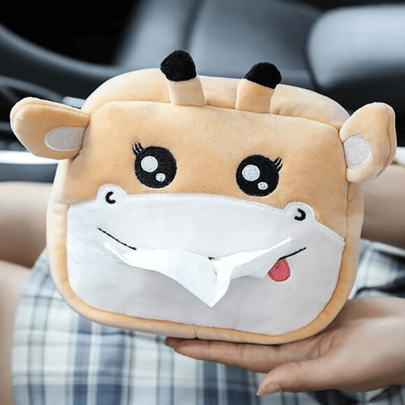 Mellshy Cartoon Auto Plüsch Tiere Taschentuchbox Niedliche Serviette  Seidenpapier Halter Kreative Auto Armlehne Taschentuchkoffer für Zuhause