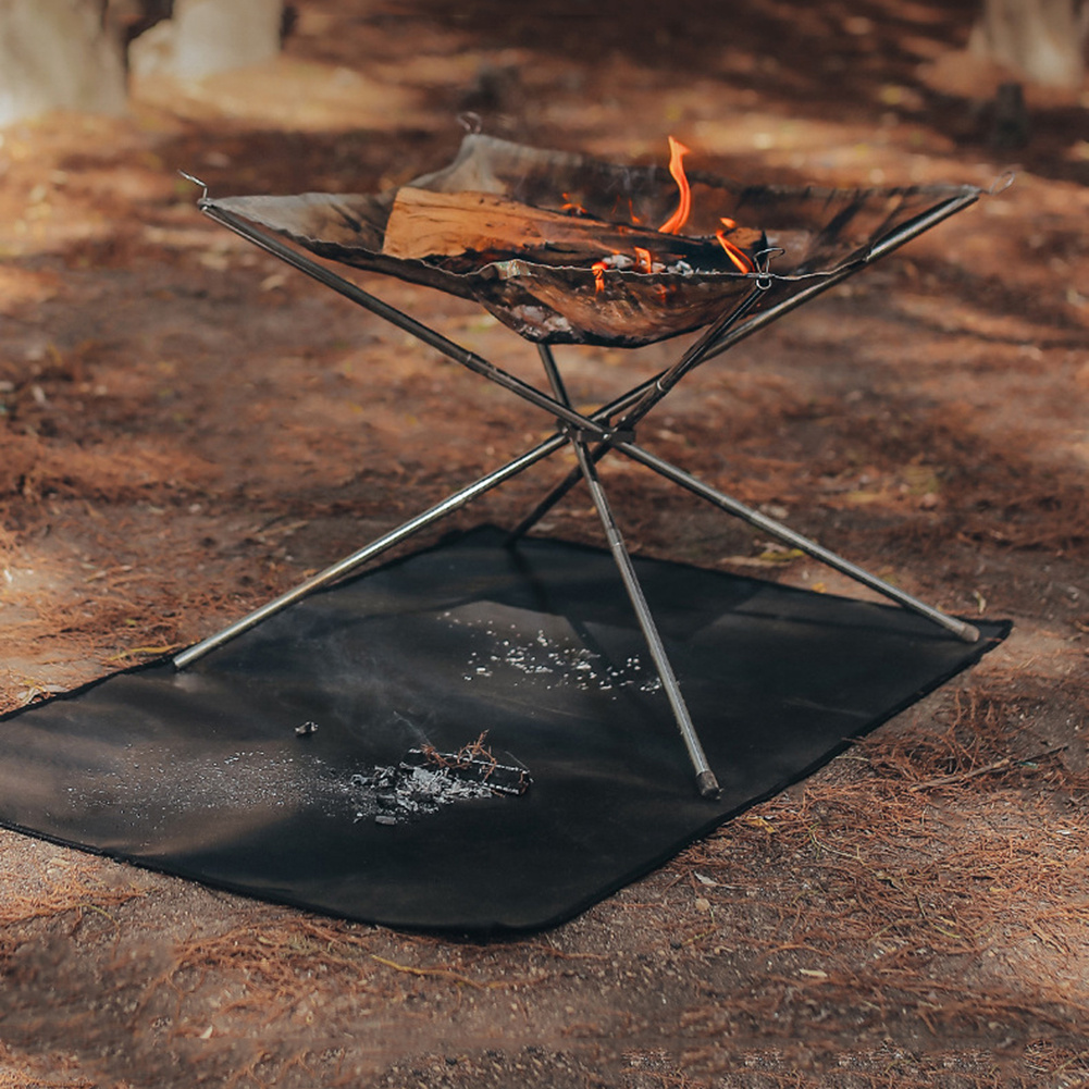 Outdoor Camping Flameproof Fabric Barbecue Floor Mat Fiberglass High  Temperature Resistant Heat Proof Mat Fire Retardant Cloth From Barrysport,  $3.59