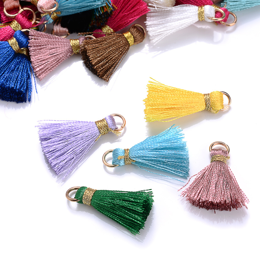 Mini Tassel Pendants Multicolor Tassels For Jewelry Diy - Temu